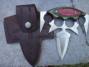 Pakistani push dagger made for American Rambo-Ninja wannabes