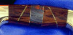 African Blackwood and Australian Tiger Iron Gemstone Knife Handle